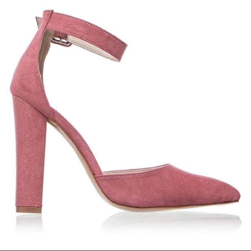 Pink Suede pumps